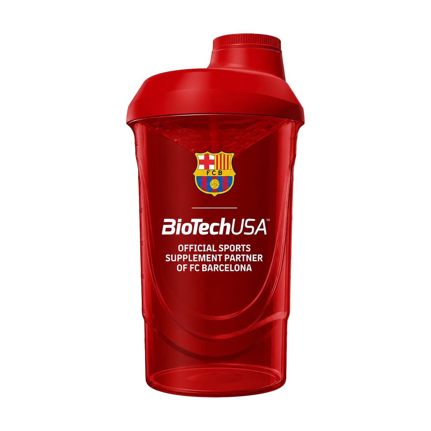 Шейкер BioTechUSA FC Barcelona червоний, 600 мл